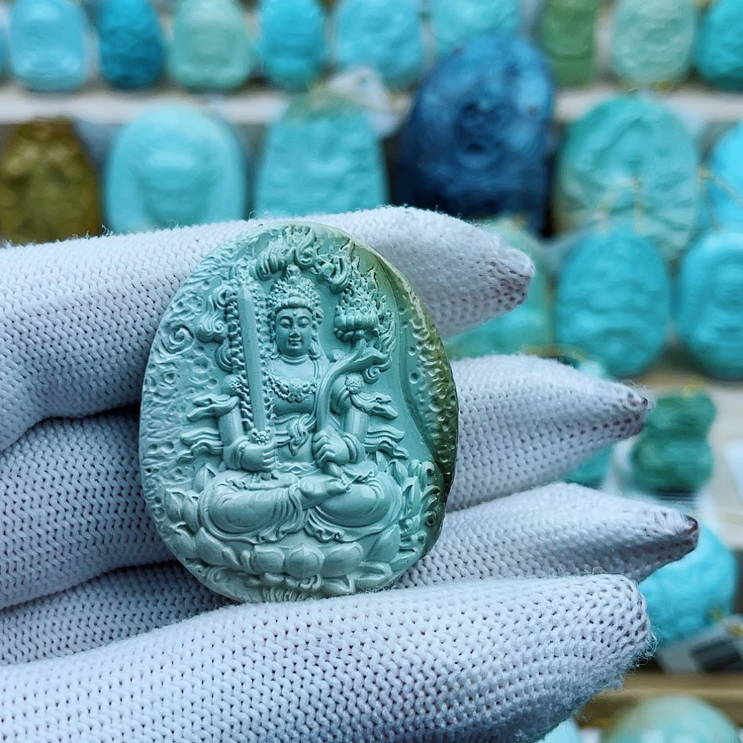 绿松石未镶嵌珠宝奇石