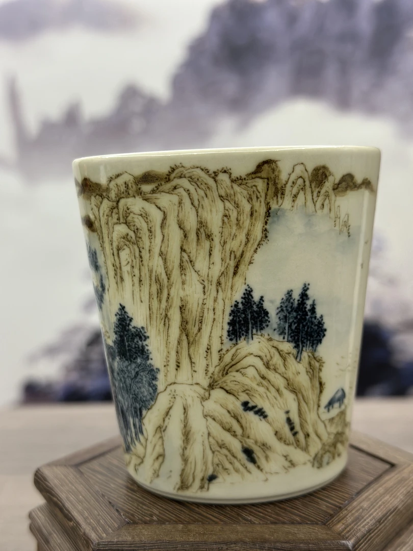 景德镇立勤堂手工手绘无尽江山图限量珍藏10个款之后再无编号8和6