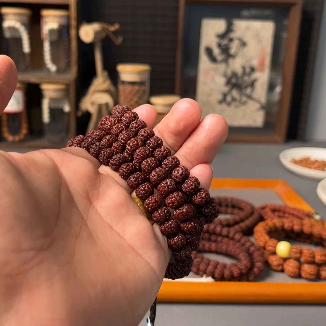 浇***间金刚菩提吊坠Aaa老树王脖挂全品9+