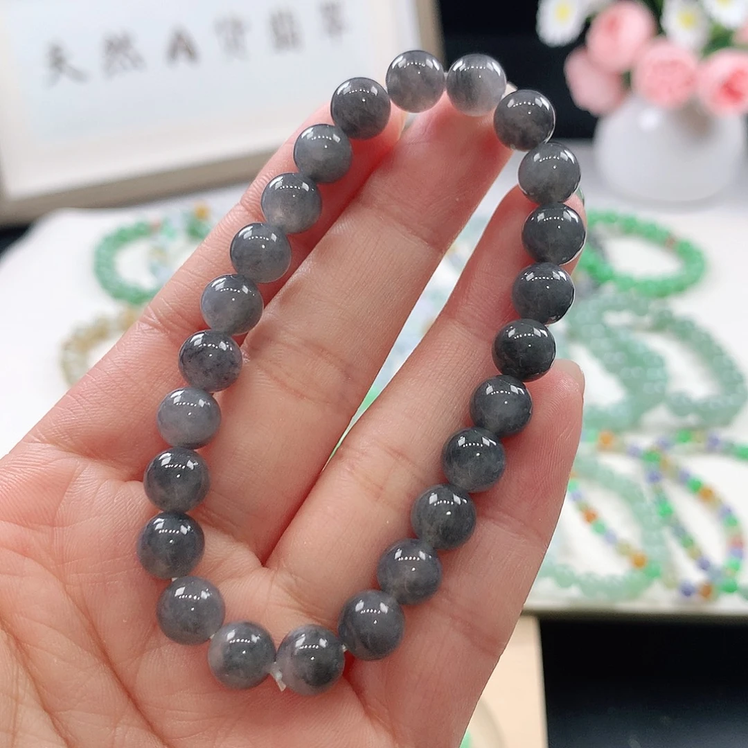 未镶嵌手链翡翠手链7.8mm