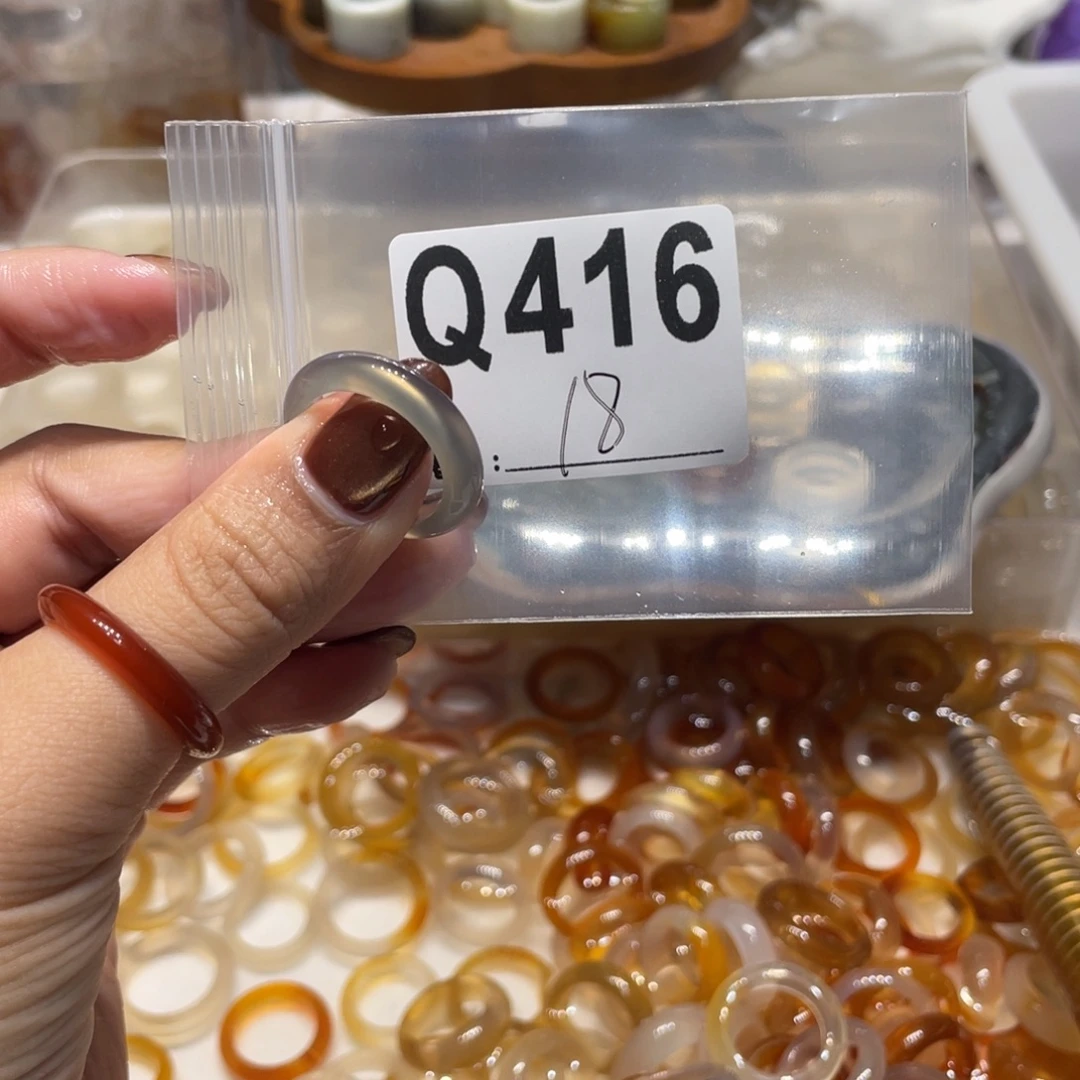 玛瑙/玉髓未镶嵌戒指416