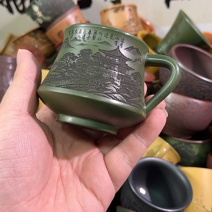 茶杯紫砂全手工紫砂主人杯