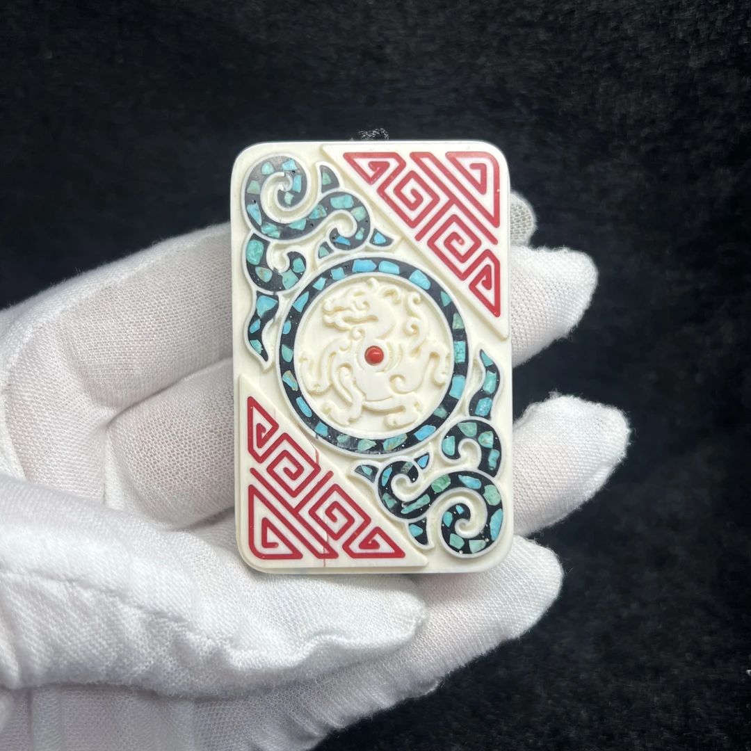 A0061招财进宝猛犸牙工艺品
