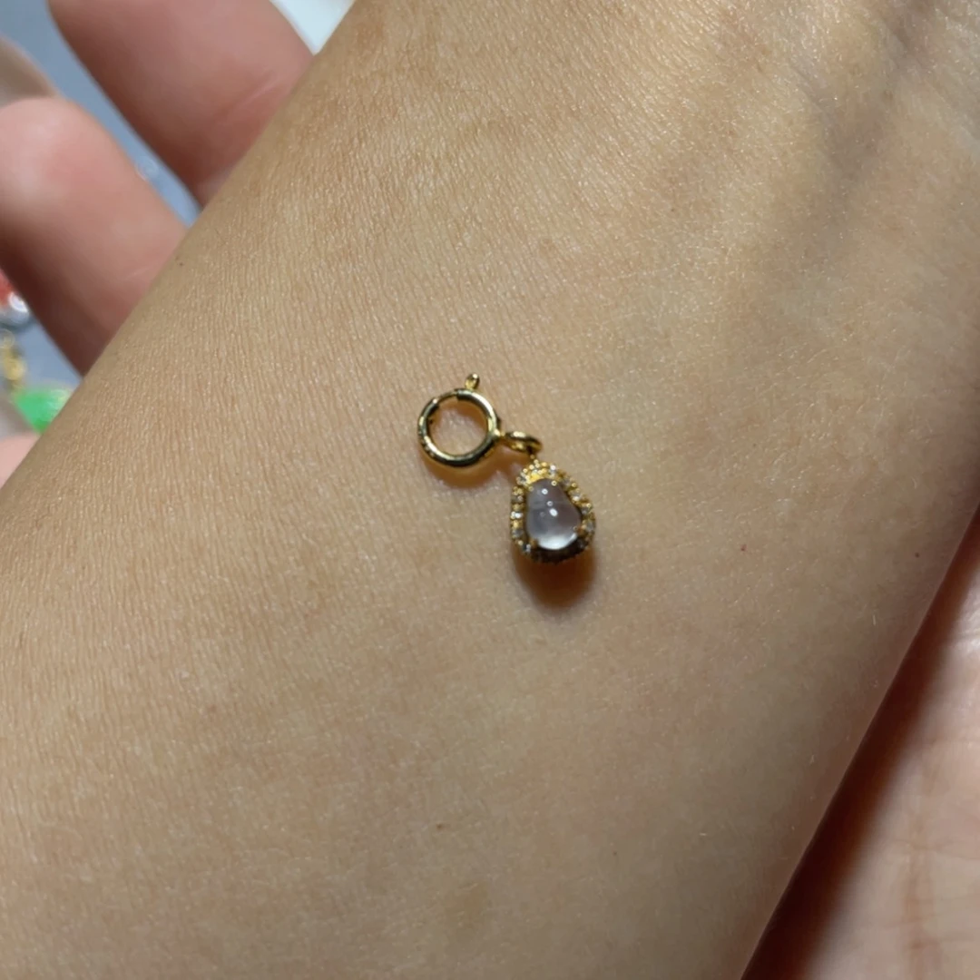 【闪购商品】翡翠18K金镶嵌吊坠(不含链)