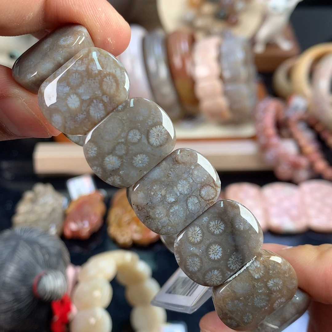 【闪购商品】硅化珊瑚（珊瑚玉）未镶嵌颈饰14号