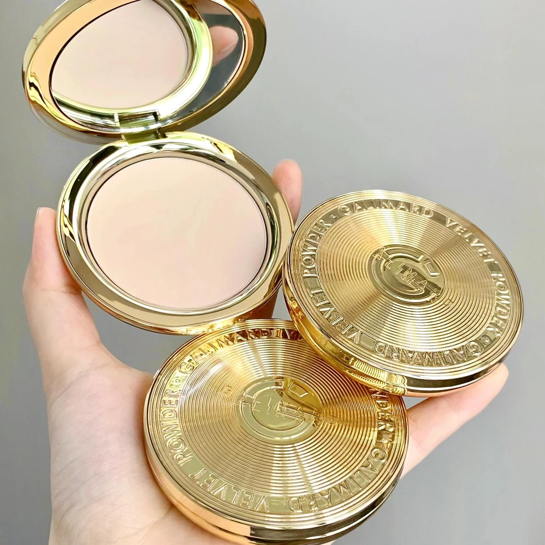 嘉利玛金币粉饼定妆持久控油蜜粉饼遮瑕防水不易脱妆