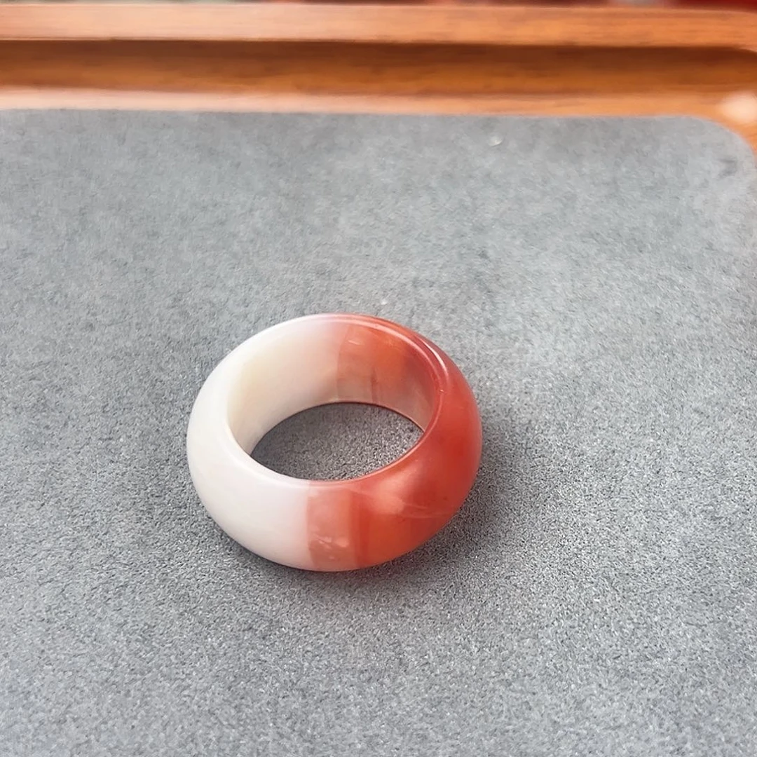 鱼***南红玛瑙未镶嵌扳指