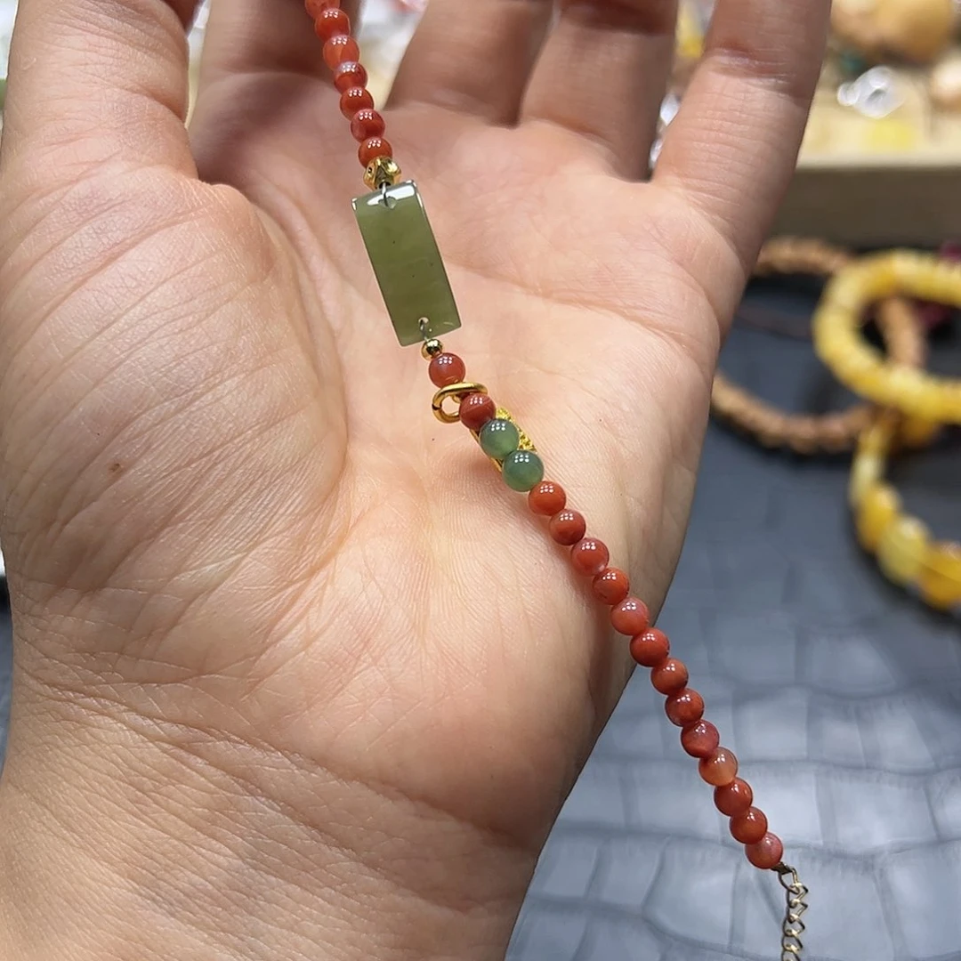 烟晶手链银S925镶嵌H092