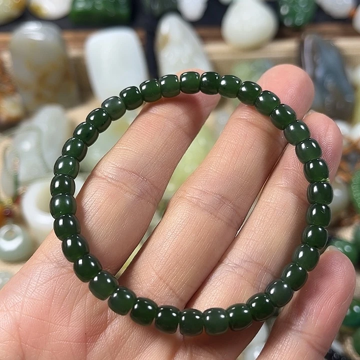 和田玉（碧玉）未镶嵌手串