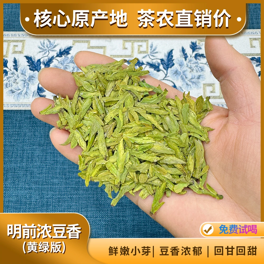 明前浓豆香小芽 2025年新茶大佛龙井茶高山绿茶滋味鲜爽回甘回甜