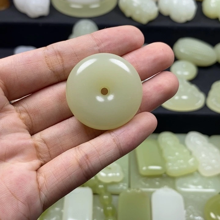 完全开放青色扣子30mm