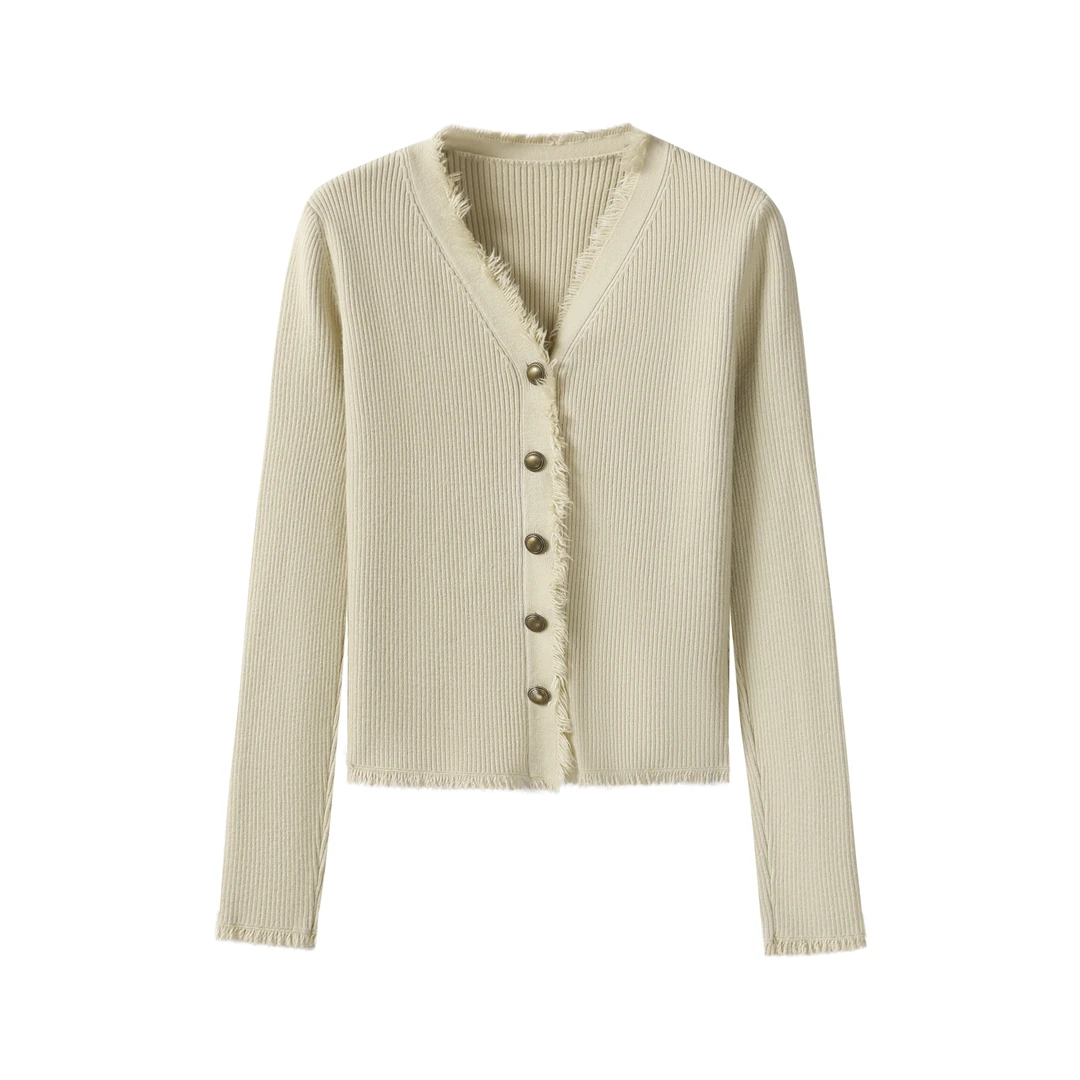 【管管专属】女装秋季精致修身显瘦长袖针织衫