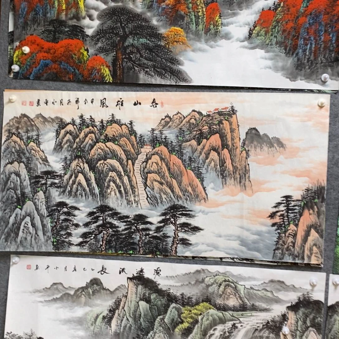 F***忆国画1.4米长的泰山