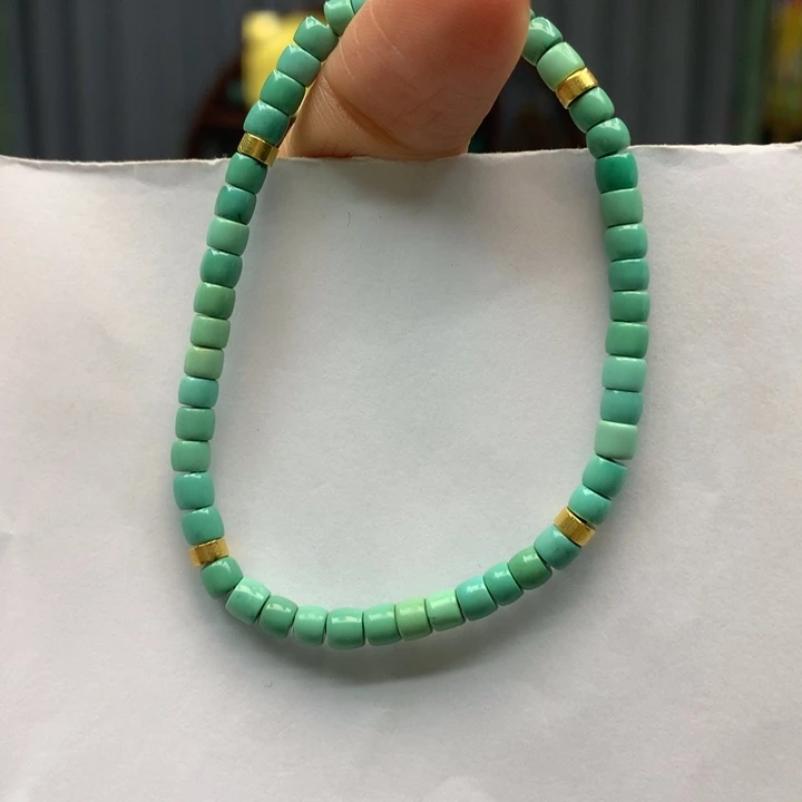 绿松石18K金镶嵌单圈