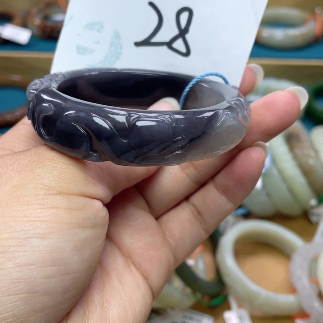 未镶嵌手镯和田玉圈口52
