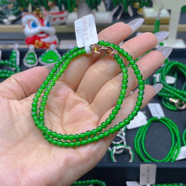 颈饰未镶嵌翡翠锁骨链4