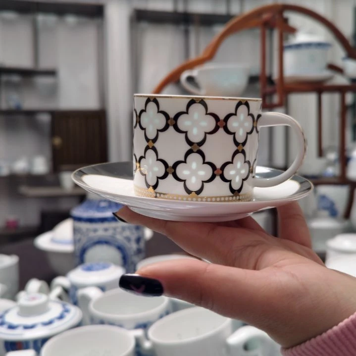 陶瓷璀璨咖啡杯一杯一碟