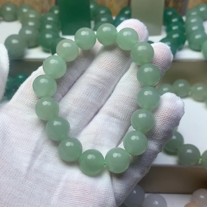 森***森东陵石未镶嵌手链东陵玉珠子手链圆