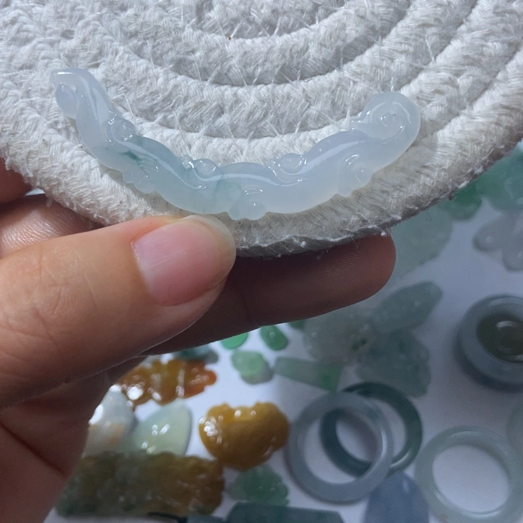 定制翡翠未镶嵌翡翠56.6*8.0*3.3