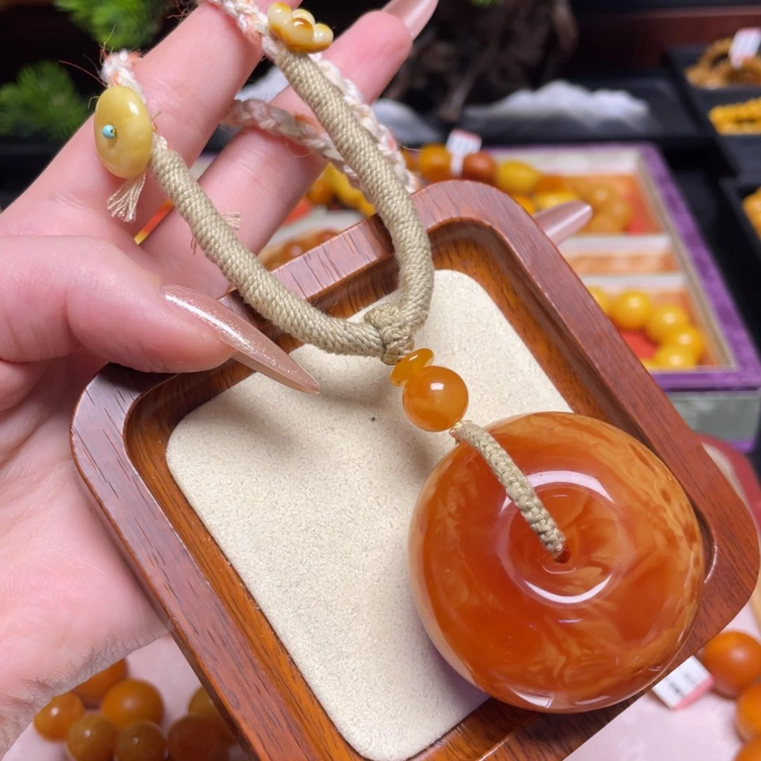 蜜蜡颈饰未镶嵌项链