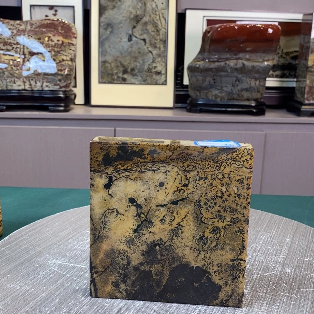 石材广西国画石草花石