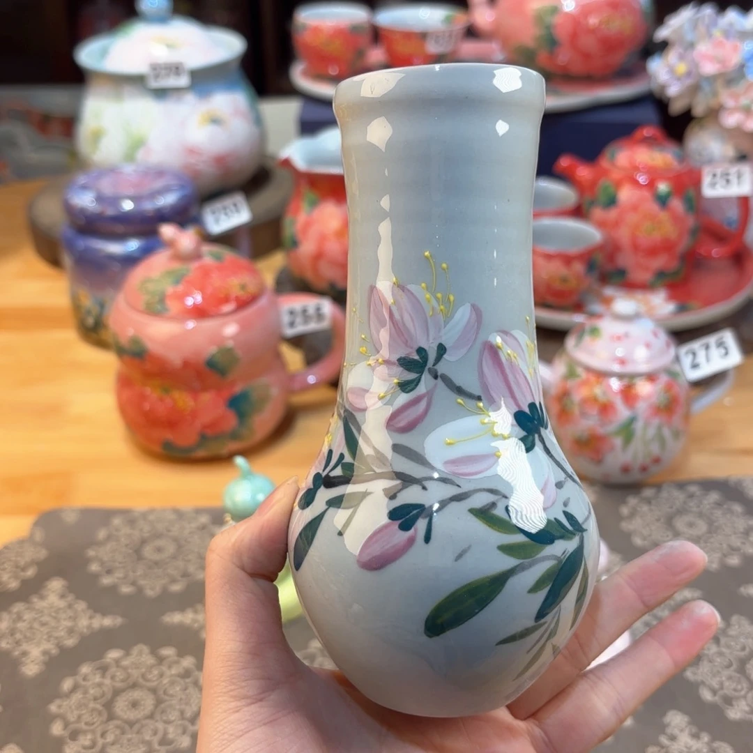 景德镇手绘高温釉下彩陶瓷茶具