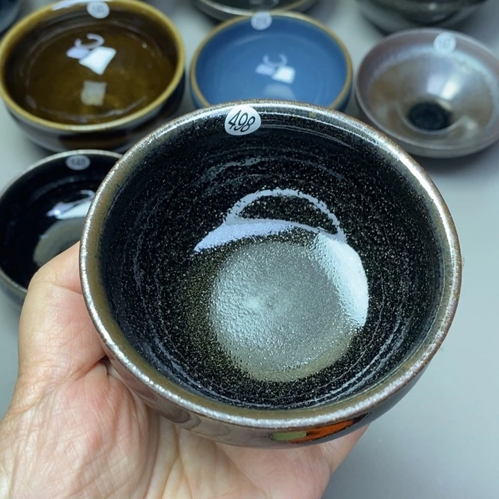 茶盏建窑建盏磨底柴烧主人杯