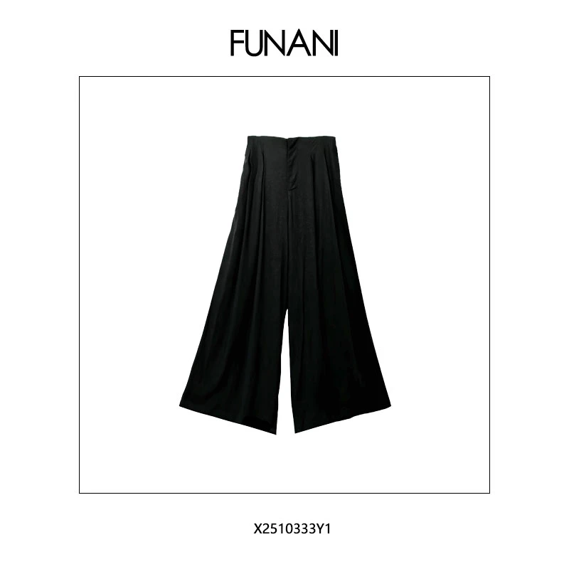 FUNANI "亚麻裤"奢牌高定工艺时尚显瘦亚麻四褶长裤 X2510333