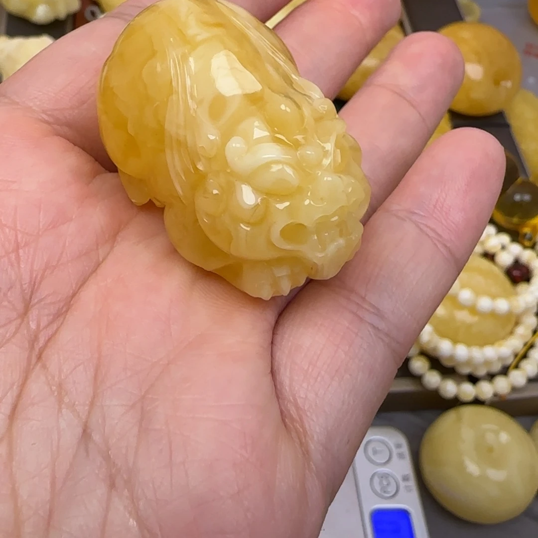 蜜蜡颈饰未镶嵌天然蜜蜡