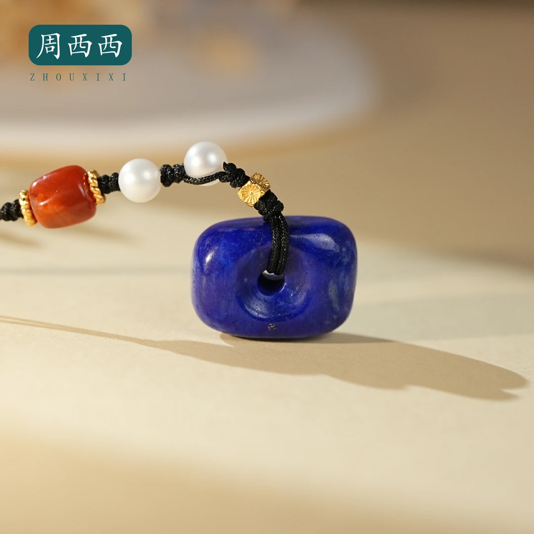 周西西精美珠宝青金石藏扣手机链轻奢时尚百搭多样性发货20082