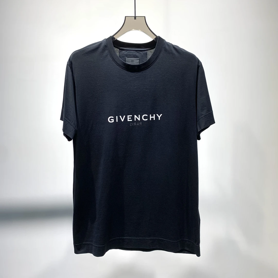 99新 Givenchy/纪梵希 Logo圆领修身短袖T恤/XXS码/Y2328