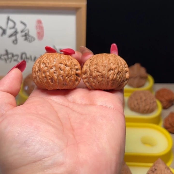 万***白文玩核桃把件40 全品无修铁锤