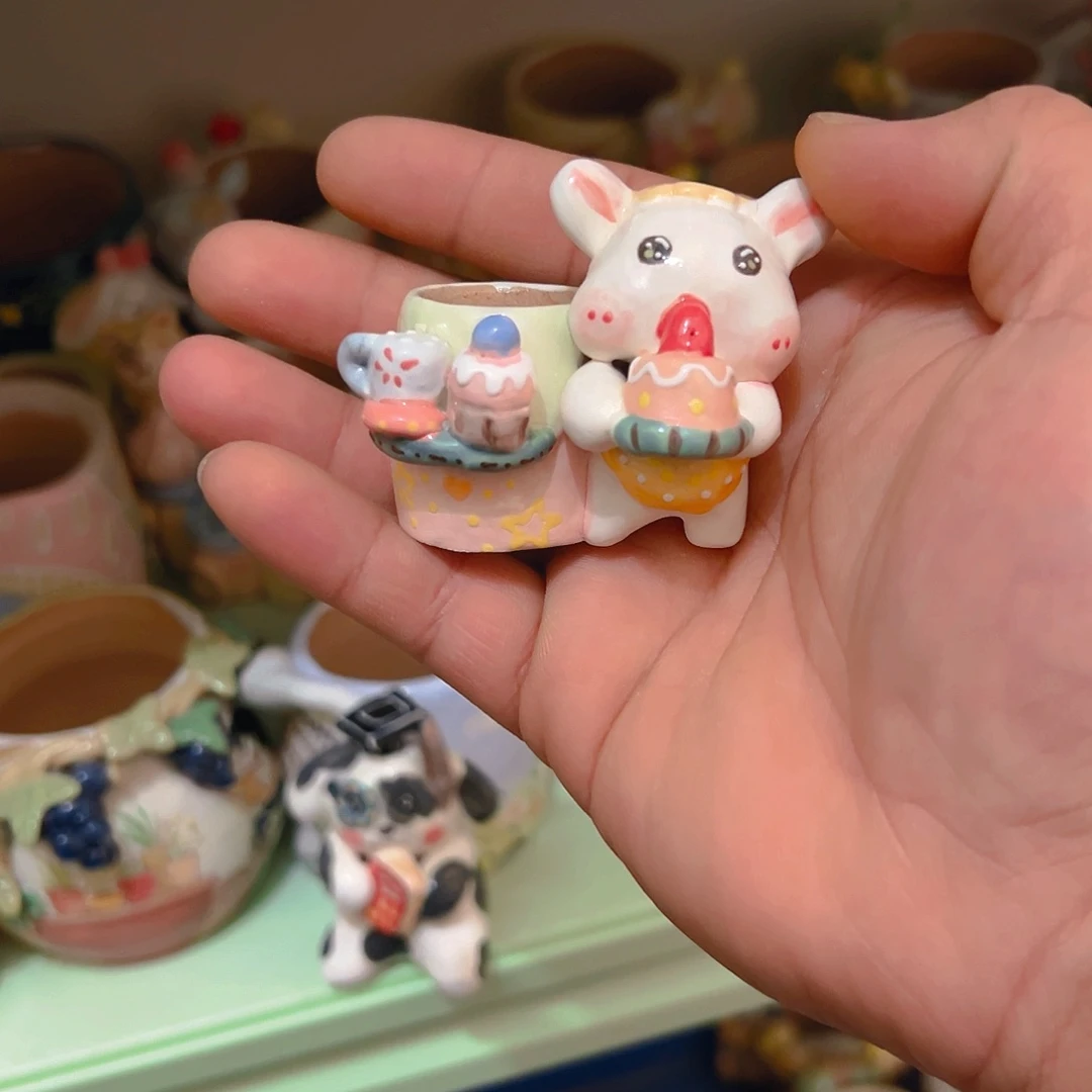 老梧家的手工多肉花盆