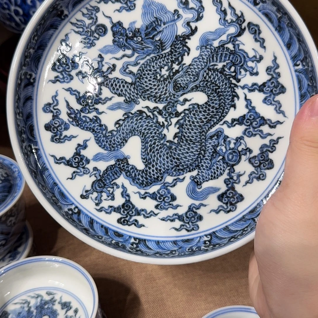 用***0摆件瓷宇泽堂霸王龙壶茶