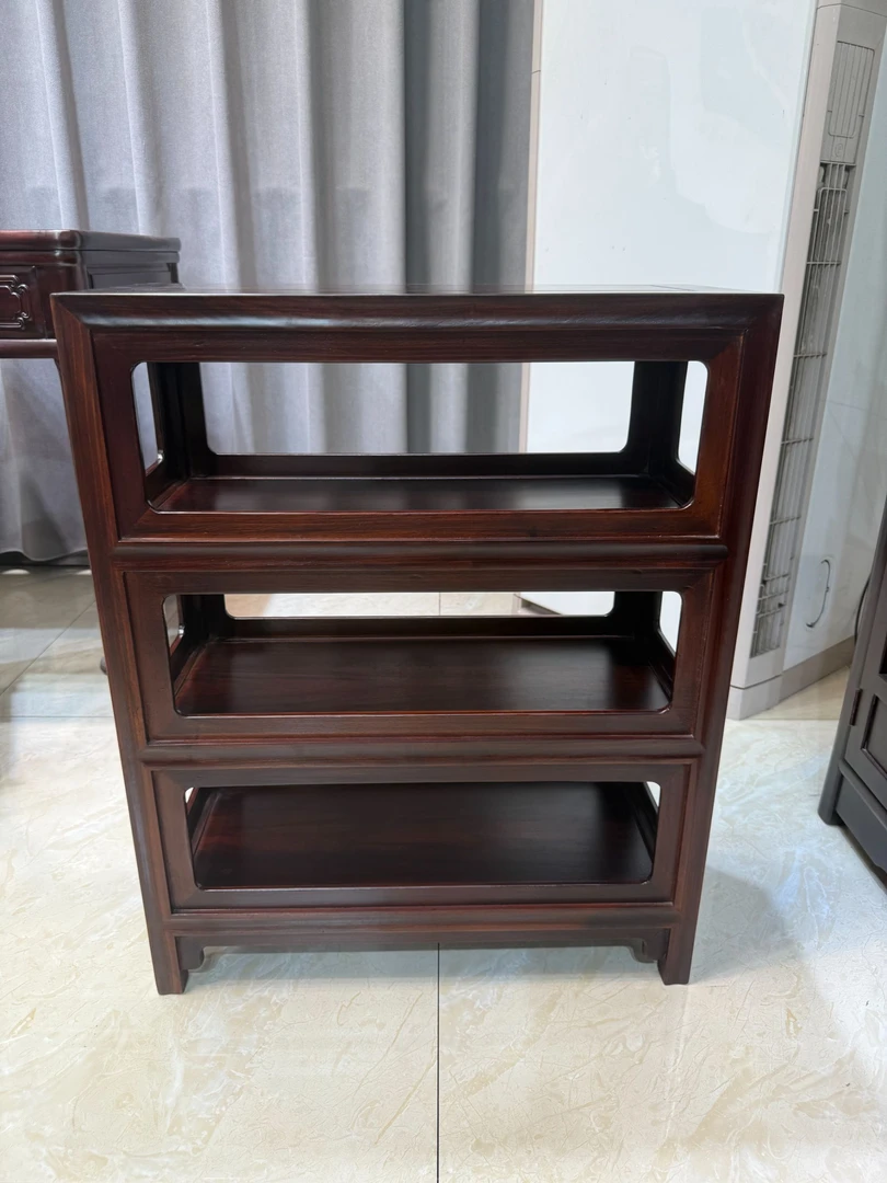 南美黑酸枝储物架茶水架58*26*72