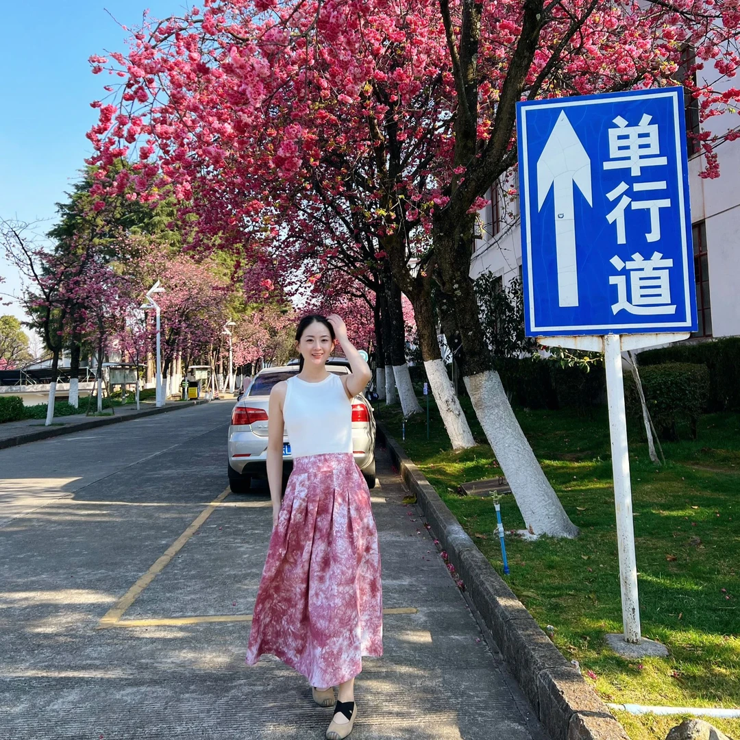 【A字裙多折半身裙 】非遗手工扎染夏季冰花多折半裙A字裙有兜显瘦