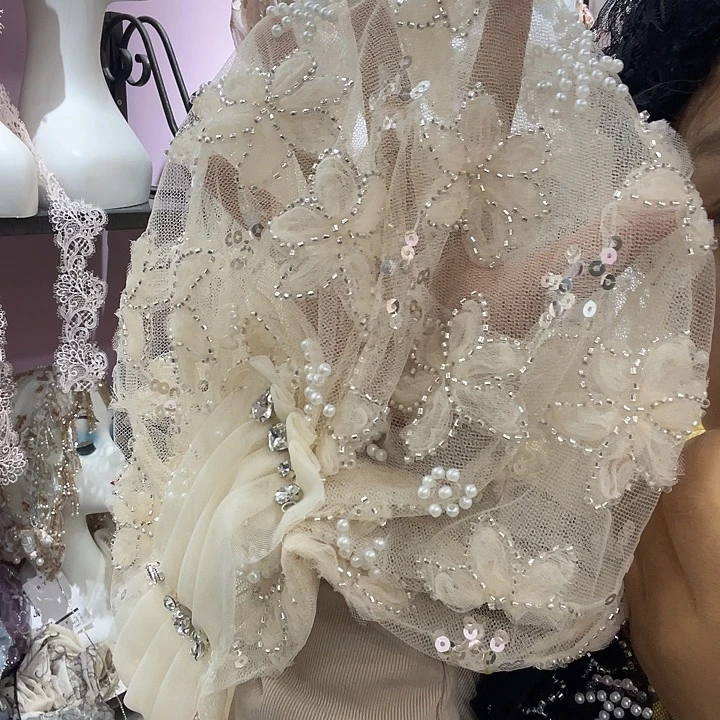 头层牛皮革米色包头帽子