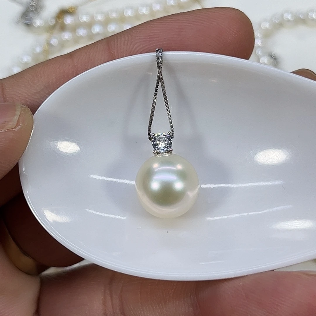 淡水珍珠颈饰银S925镶嵌