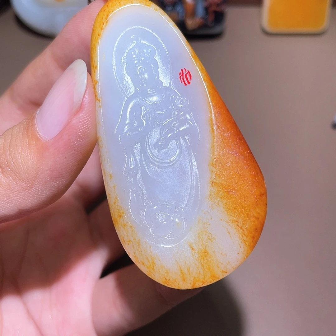 和田玉未镶嵌挂件Y