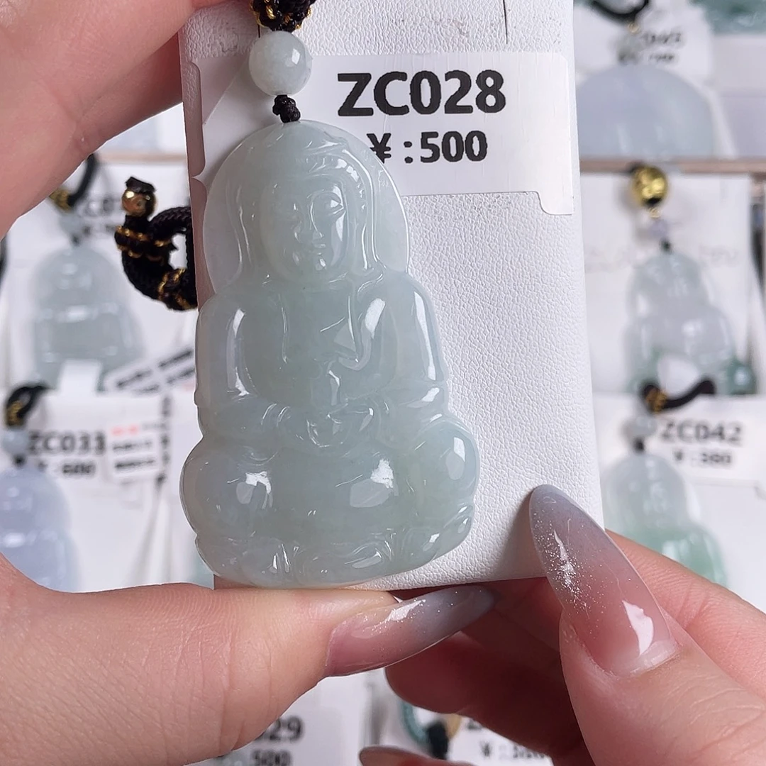 翡翠未镶嵌颈饰zc028