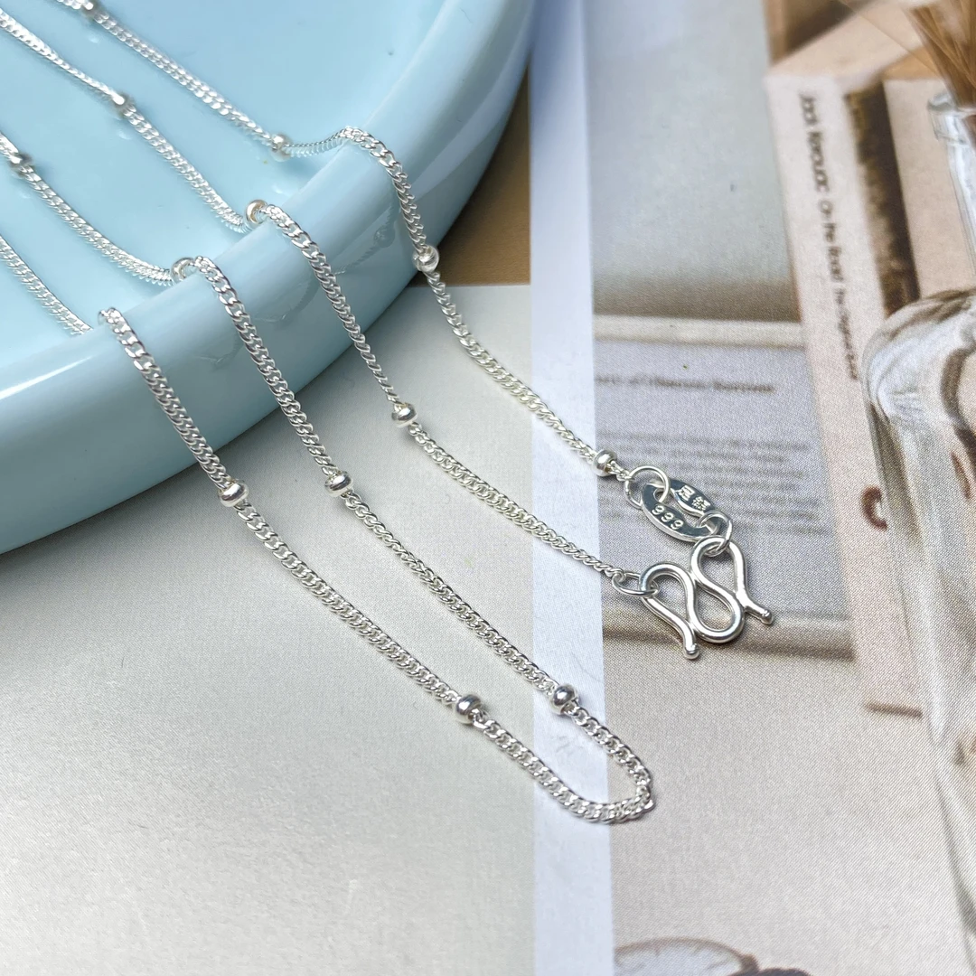 足银银制品 【铭记珠宝】足银项链26-DM249H64