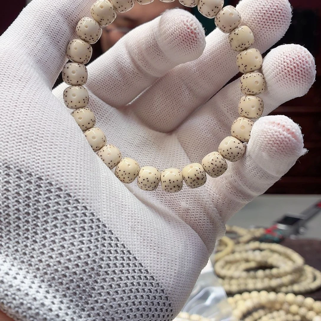 星月菩提吊坠98月朗星稀，骨瓷白，83号