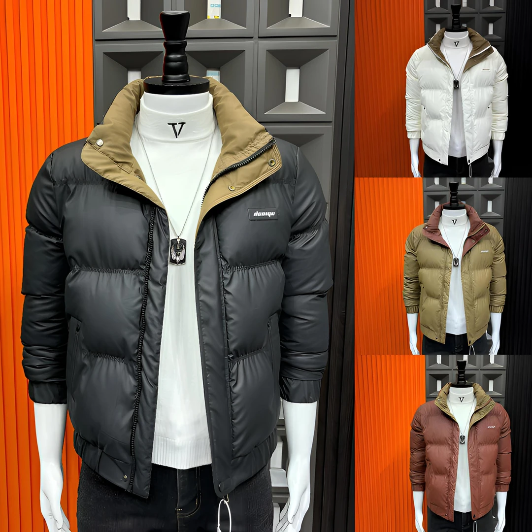 冬季新款男士时尚轻奢棉服外套帅气韩版抗寒保暖百搭气质免洗棉衣