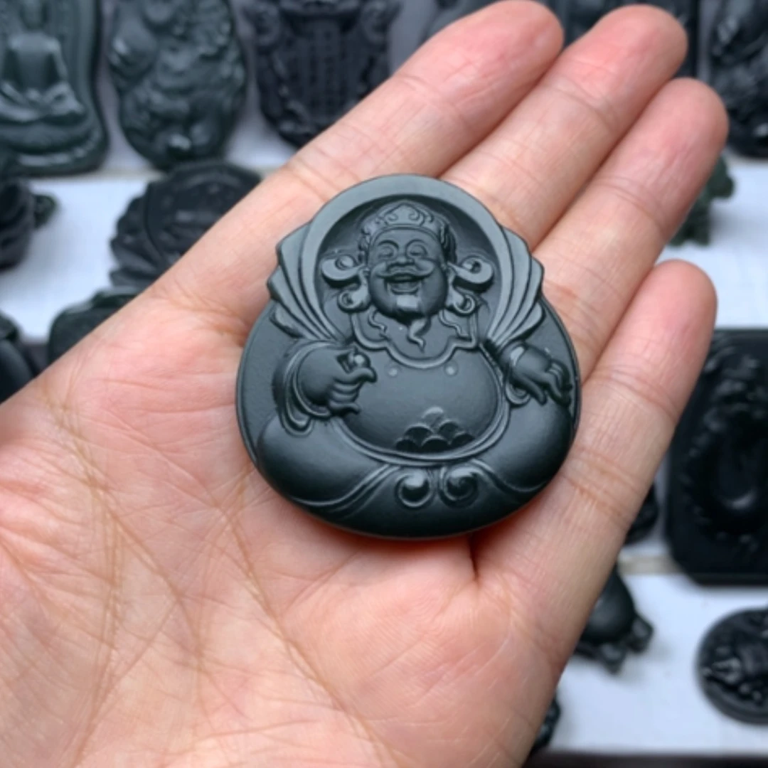 【闪购商品】颈饰未镶嵌和田玉双面雕刻