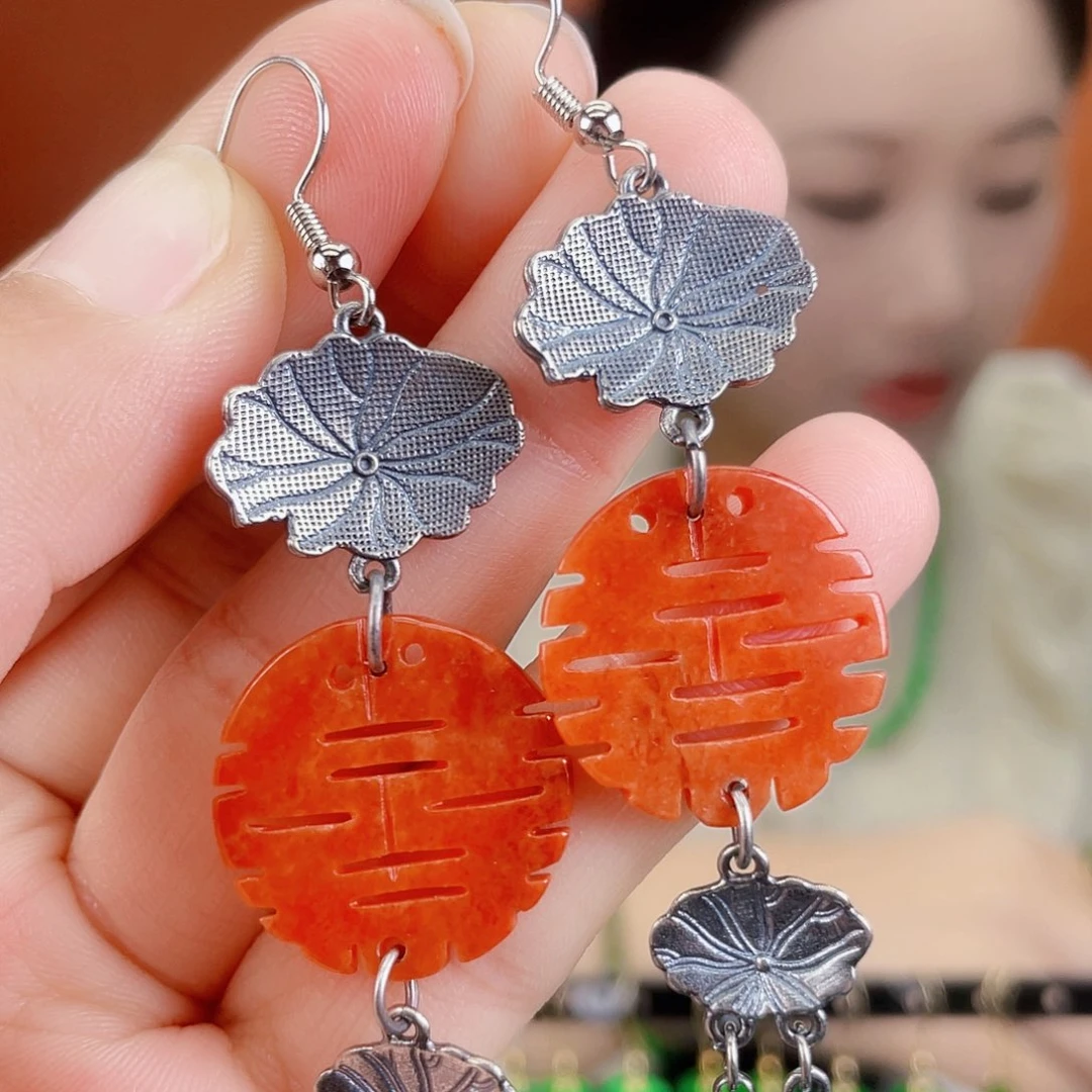 翡翠未镶嵌耳饰饰品