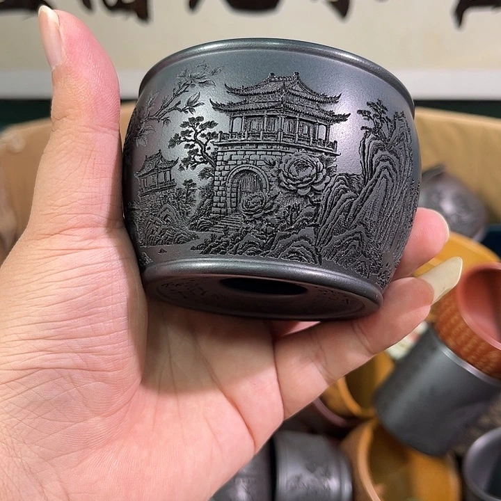 茶杯紫砂全手工紫砂主人杯