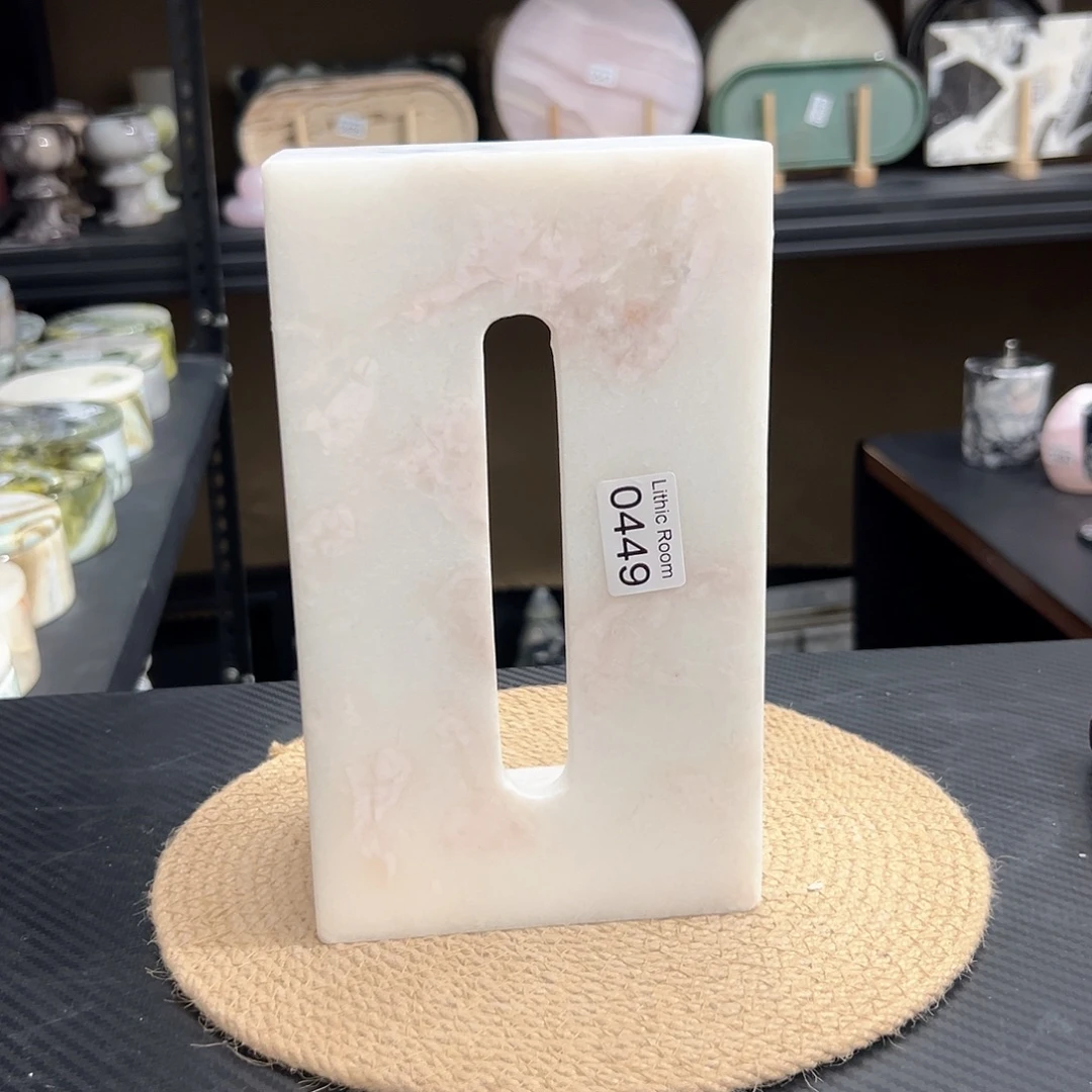 天然大理石0449彩红玫瑰纸巾盒