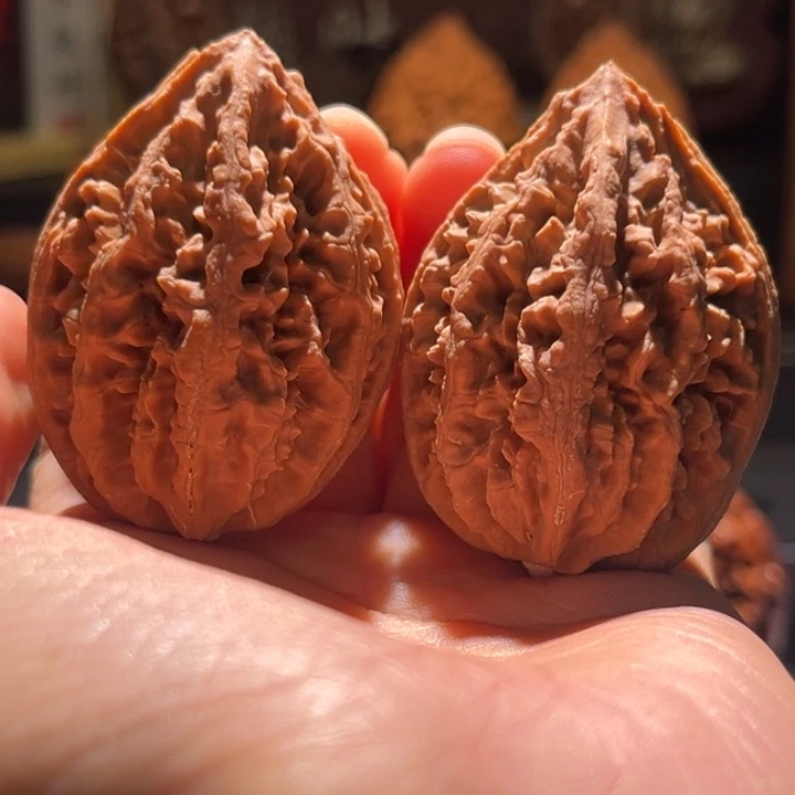 文玩核桃吊坠豆粒火焰60