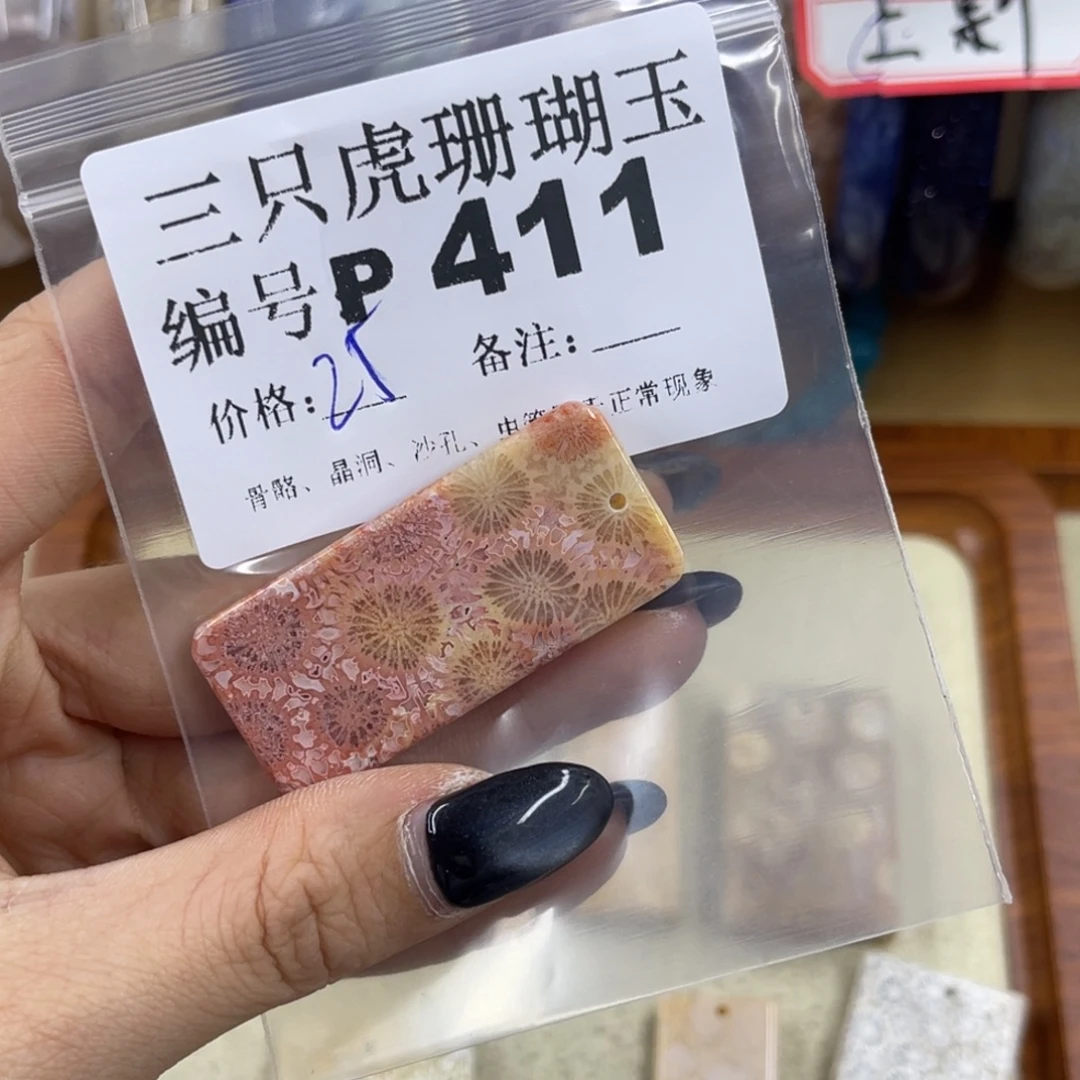 斐***未镶嵌h硅化珊瑚（珊瑚玉）