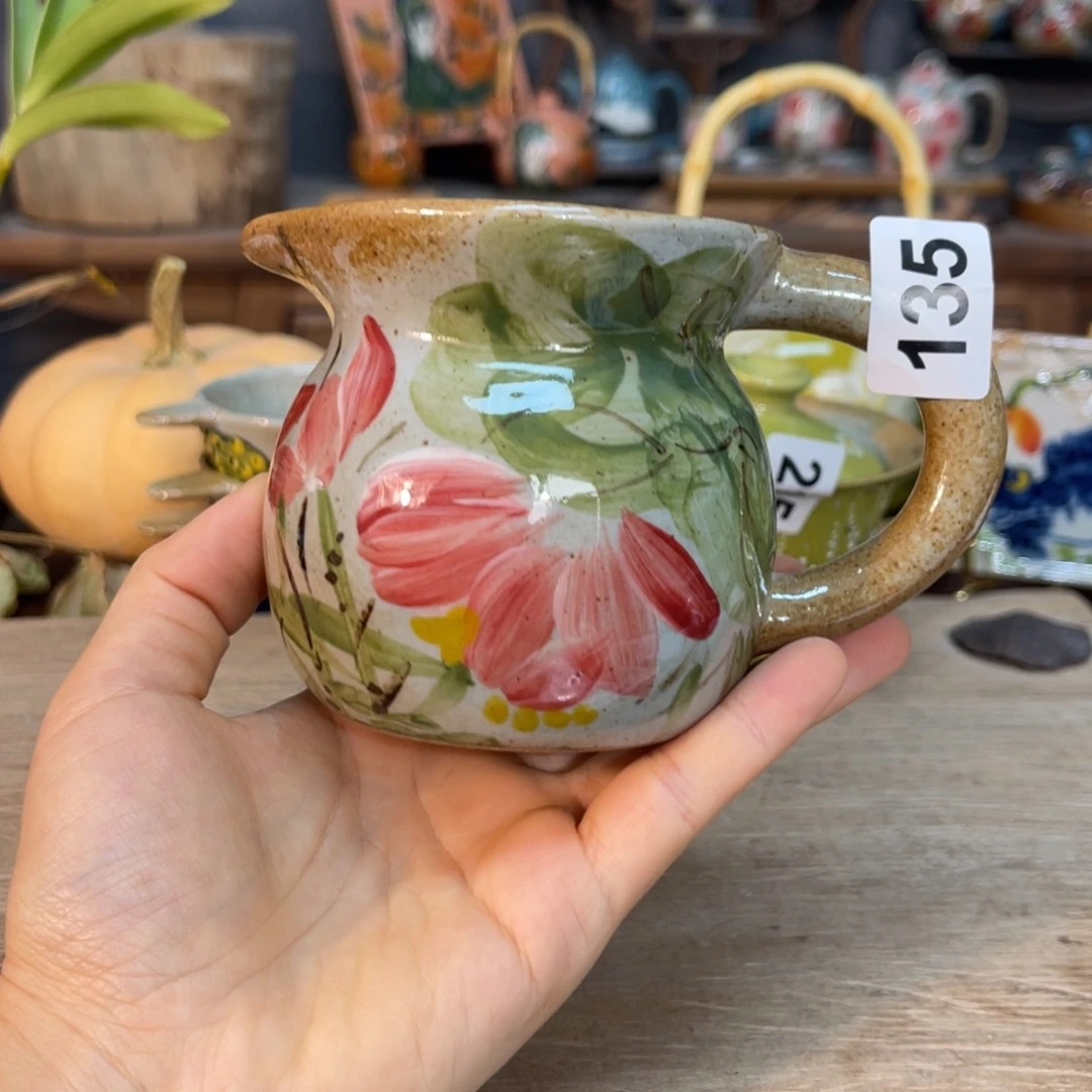 壶素浅陶瓷手工手绘